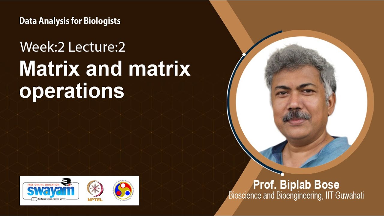 Lec 9: Matrix and matrix operations