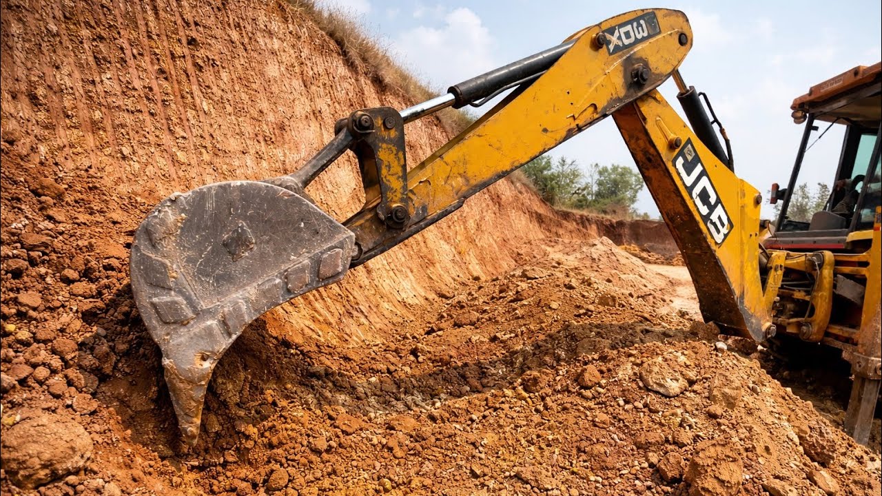 Powerful JCB Backhoe Working Skills👌🔥 | Amazing  Heavy Machine Action 💥 |
