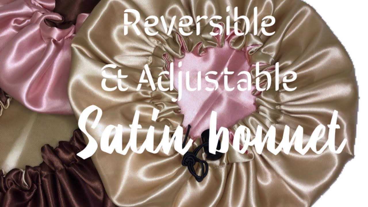 DIY Reversible & Adjustable Satin Bonnet || Mini sewing machine