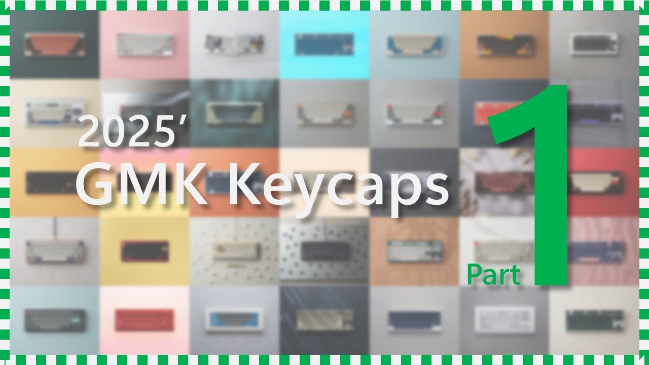 Фантастические кейкапы GMK, выпущенные в 2025 году — часть 1