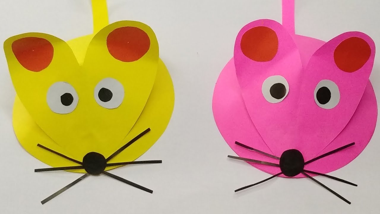 Mainan Tikus Lucu Dari Kertas Origami!! Kerajinan Tangan Untuk Anak
