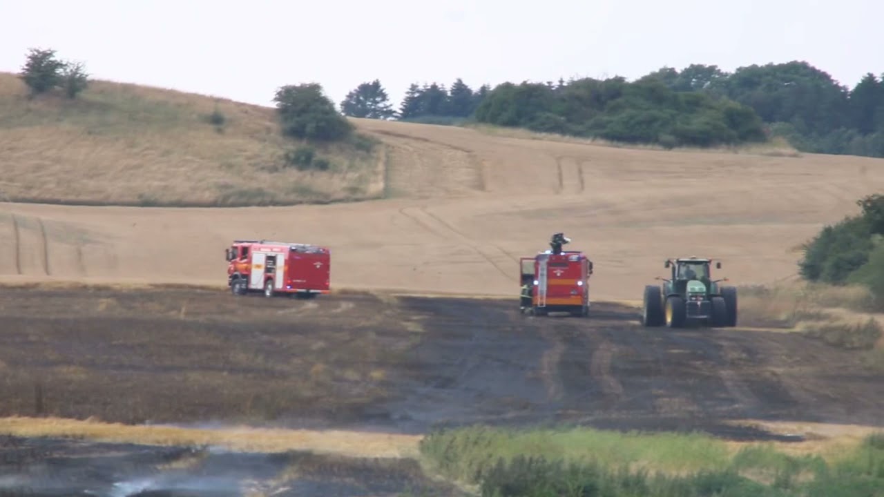 Markbrand i Gl. Lejre ved Roskilde