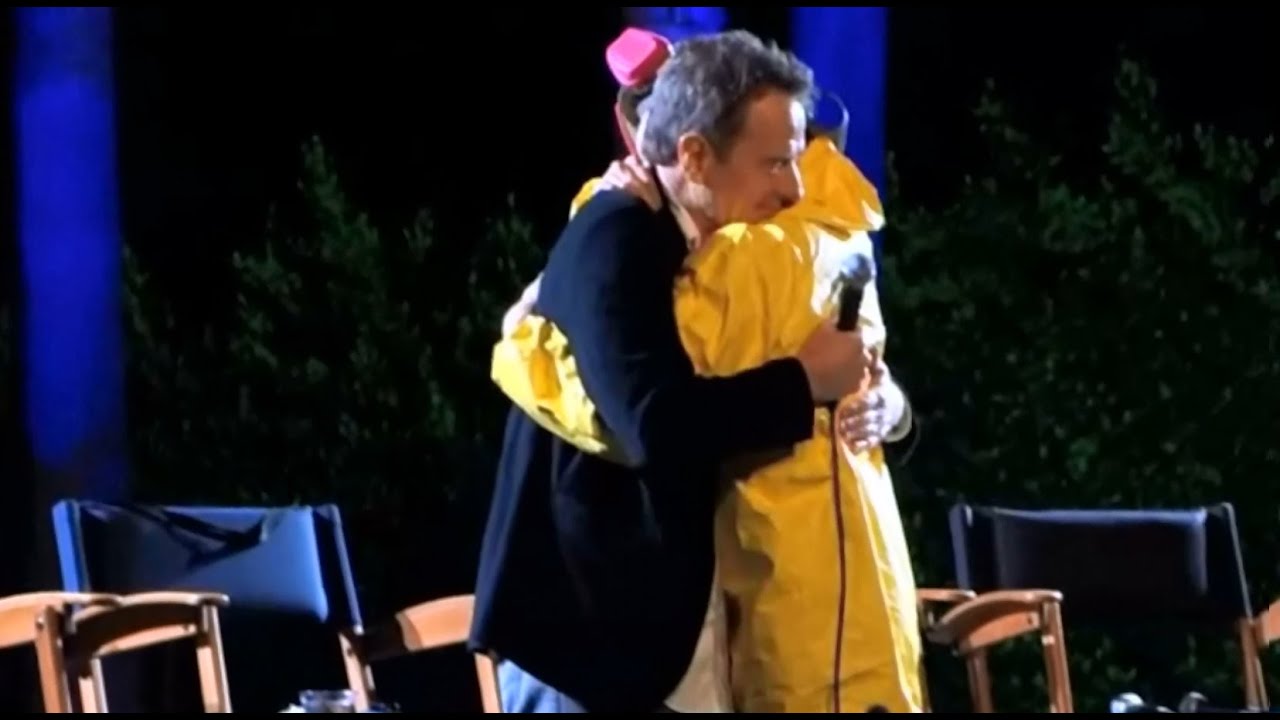 Bryan Cranston and Aaron Paul at Hollywood.