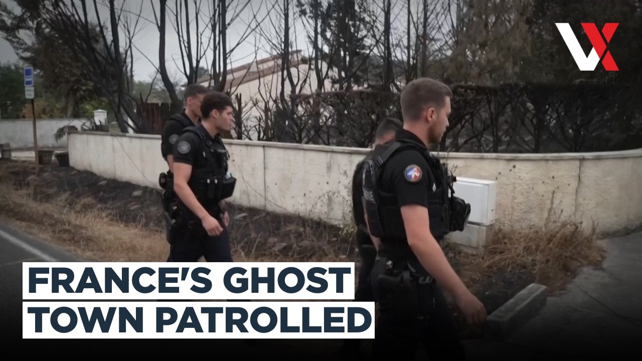 France Wildfires Empty Town | Police Hunt Arsonists, Guard Abandoned Homes In Le Porge | VERTEX