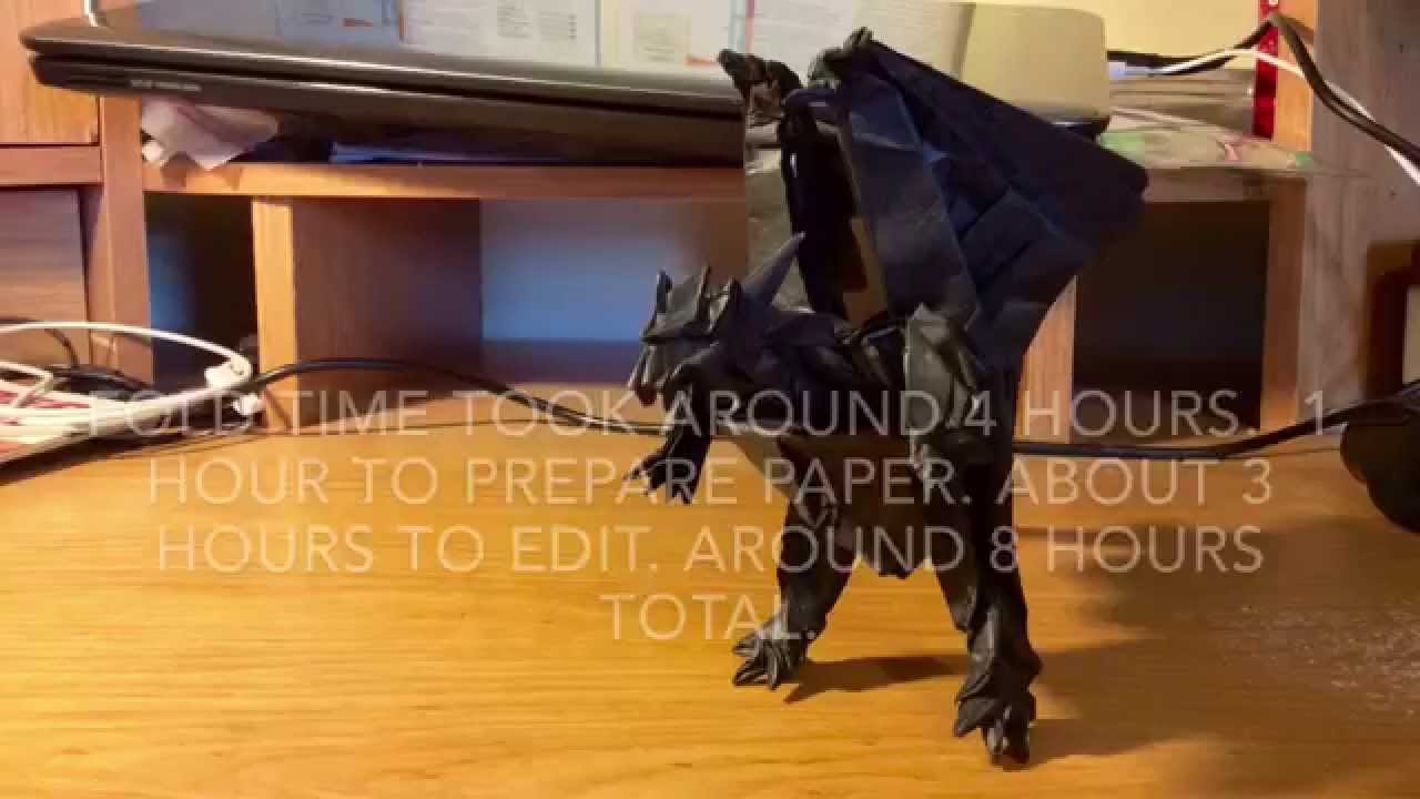 Making of an Origami Divine Dragon(Bahamut)