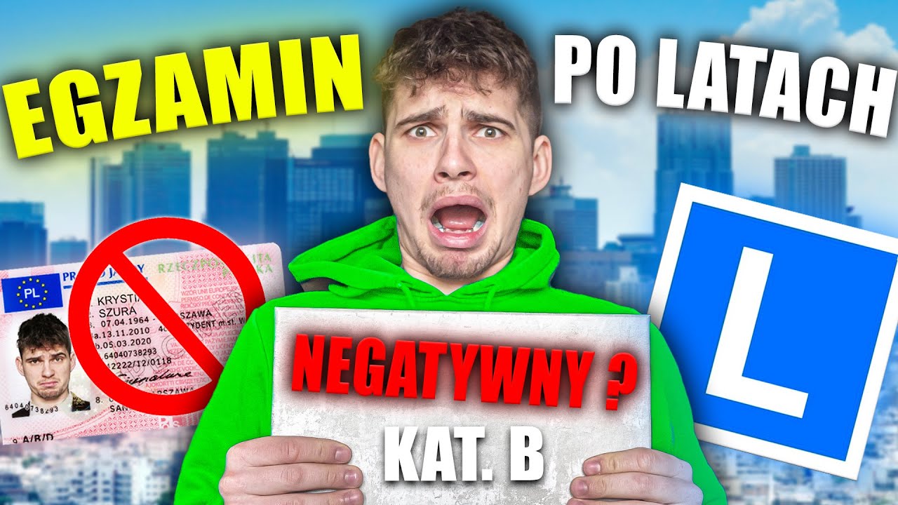 CZY ZDAŁ EGZAMIN KAT. B PO 4 LATACH POSIADANIA PRAWO JAZDY? - WSZYSTKIE ZADANIA EGZAMINACYJNE WORD!