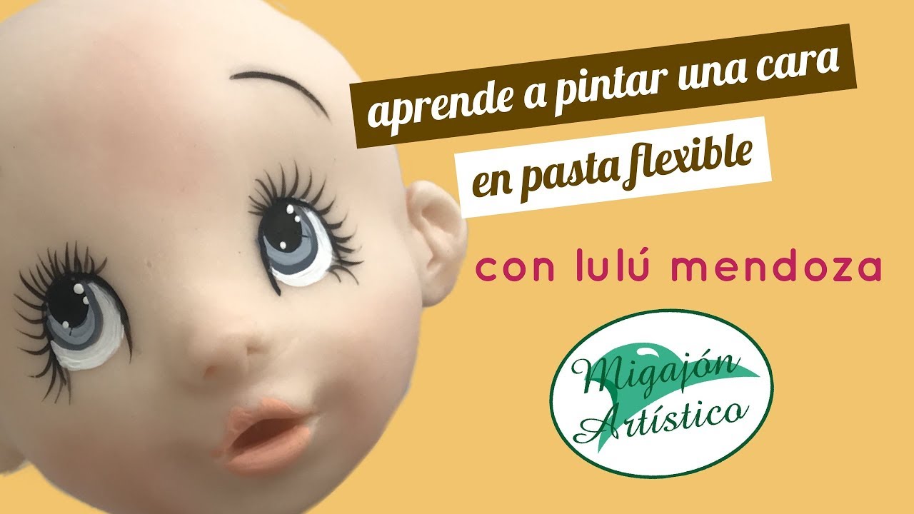 ¿Cómo pintar una cara en pasta flexible? | Migajón Artístico