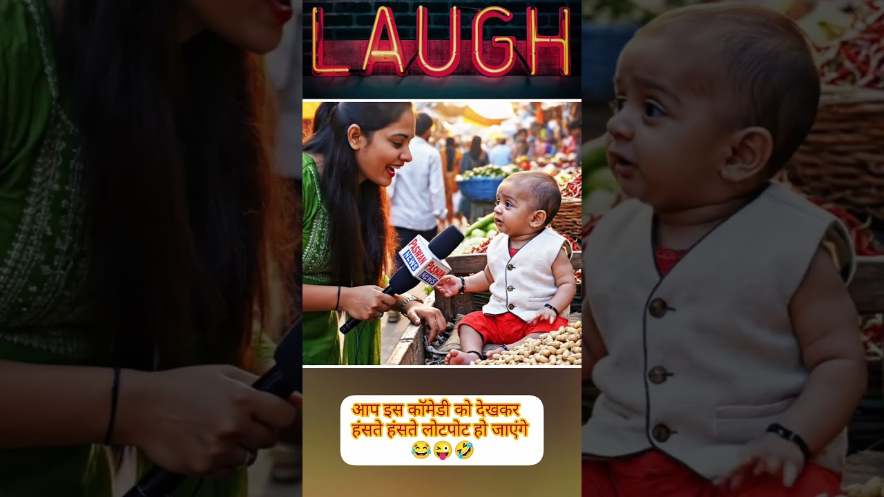 Baby in Bazaar 😂🛒 | Funny Desi Interview Short