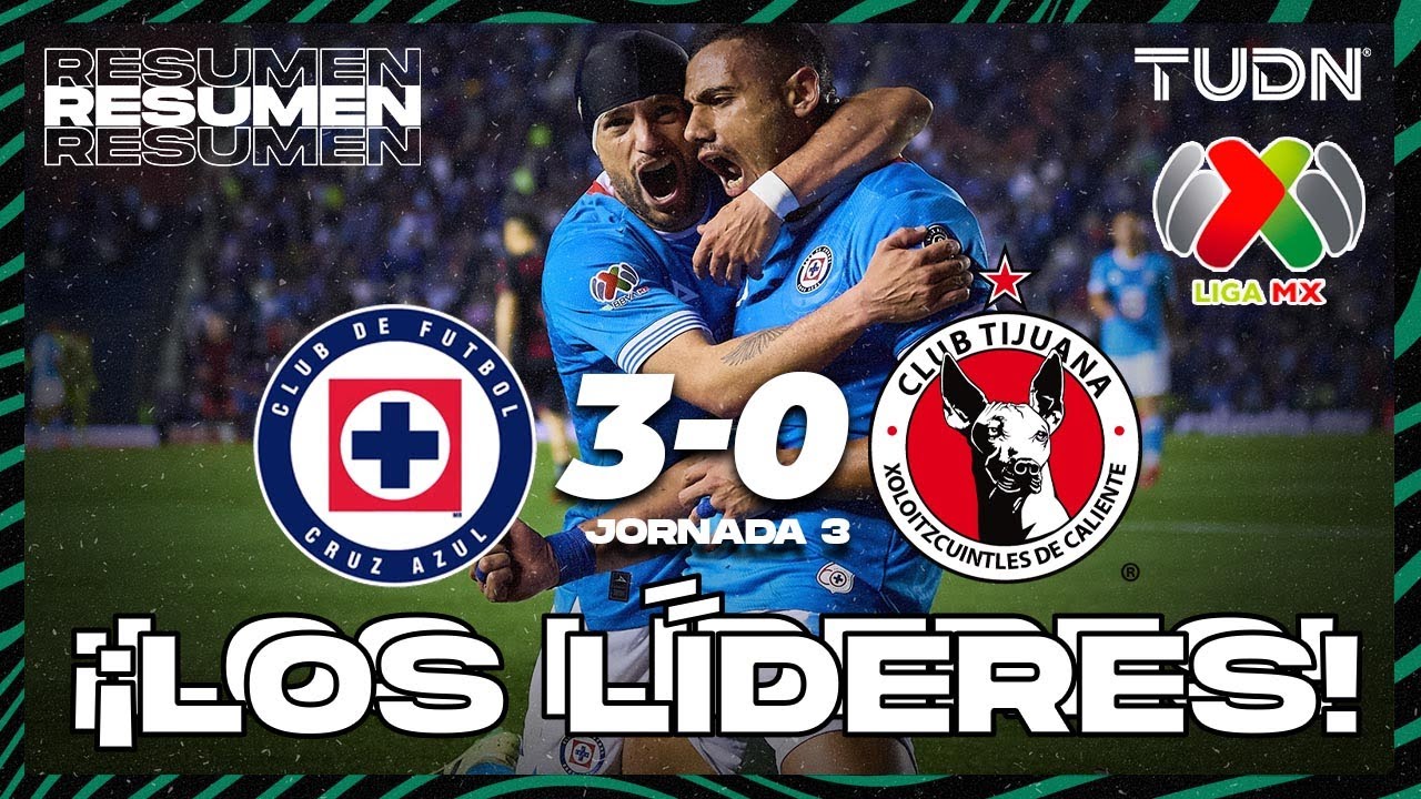 Resumen y goles | Cruz Azul 3-0 Tijuana | Liga Mx -AP2024 - J3 | TUDN