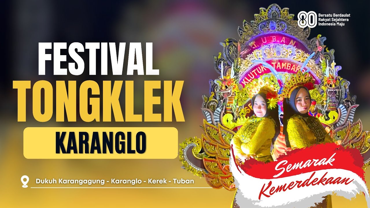 [FULL] Festival Tongklek Semarak HUT Kemerdekaan RI Ke-80 Desa Karanglo - Kerek - Tuban Tahun 2025