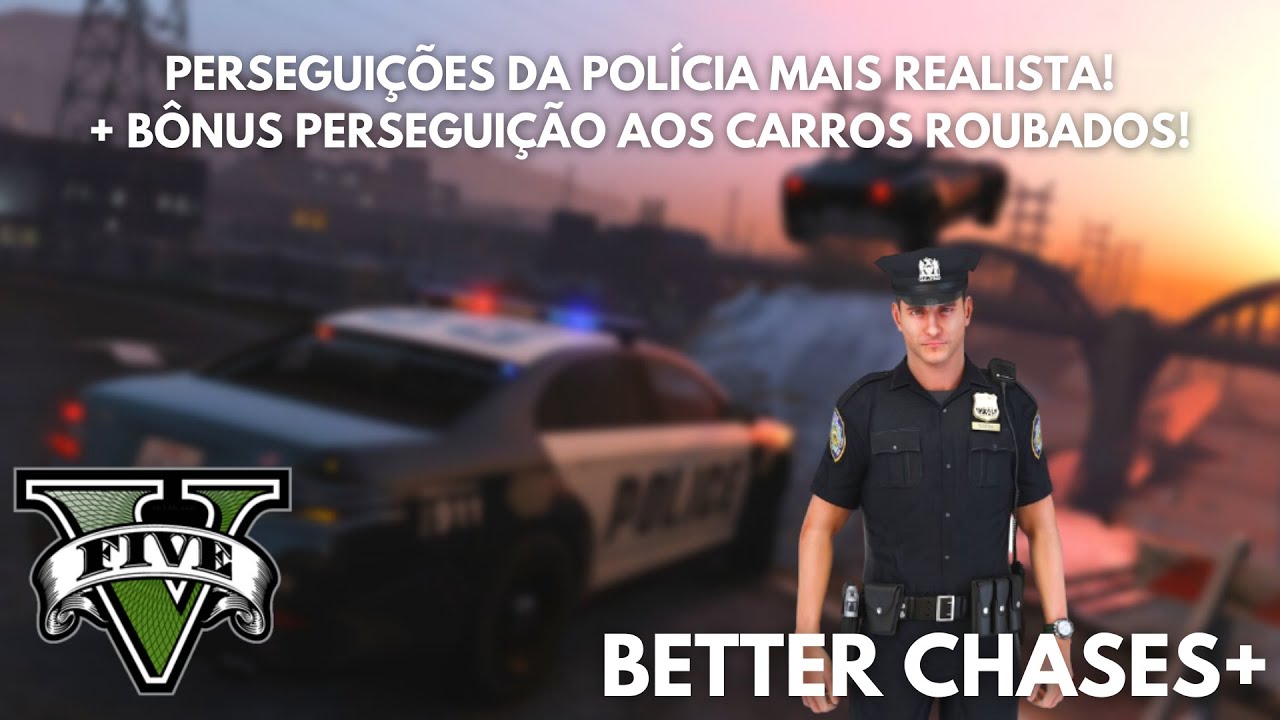 GTA V: COMO INSTALAR O MOD QUE DEIXA A PERSEGUIÇÃO DA POLÍCIA MAIS REALISTA! Better Chases+