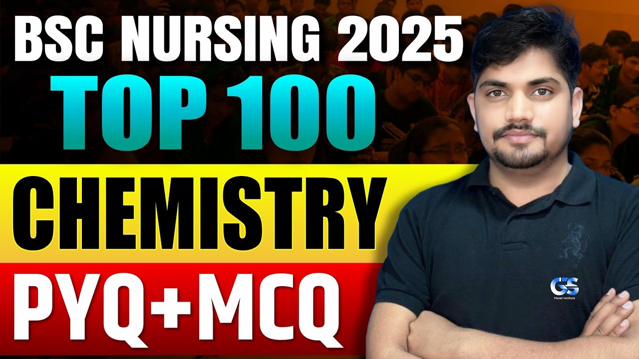 BSC NURSING CHEMISTRY TOP 100 PYQ, MCQ, | AIIMS / RUHS BSC NURSING CHEMISTRY IMPORTANT QUESTIONS