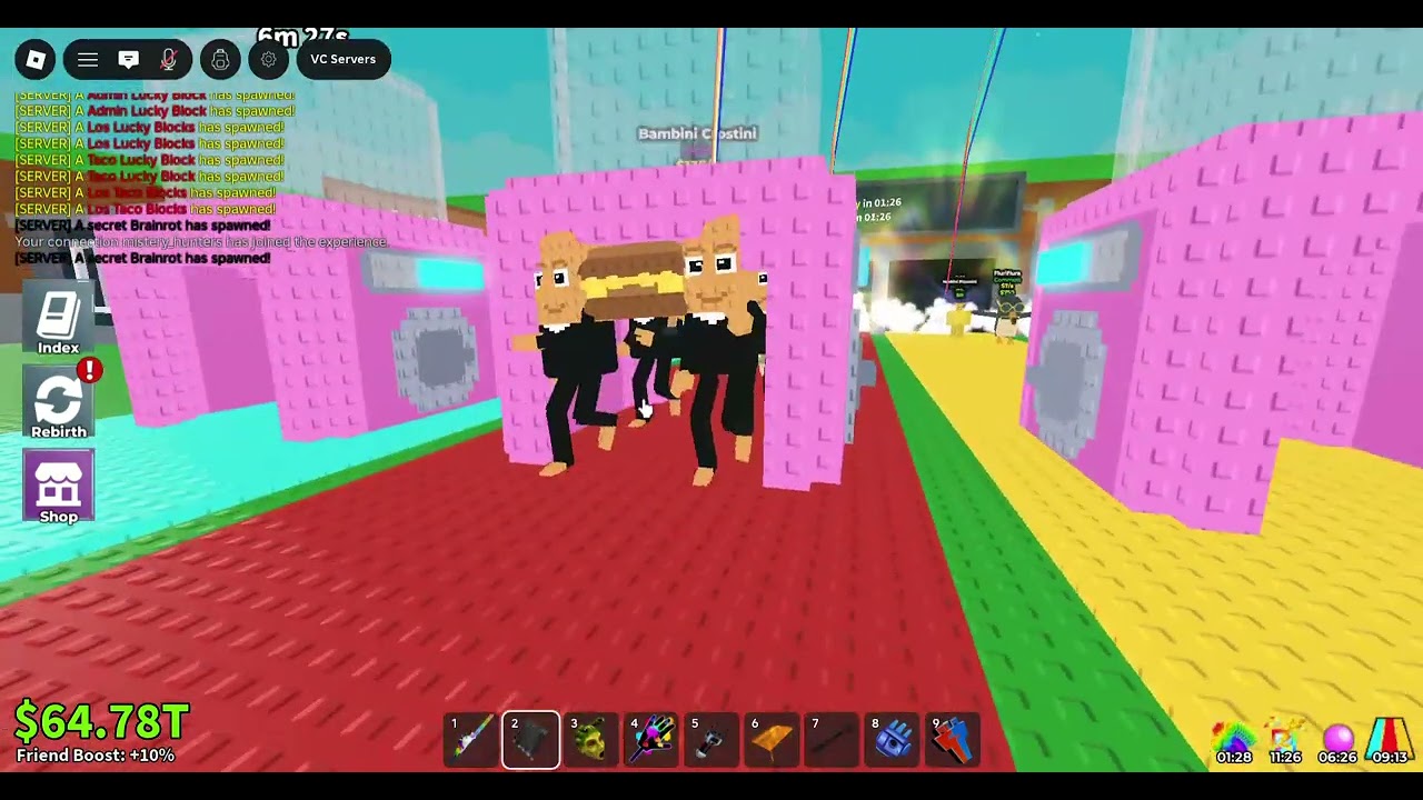 Sammy Host admin abuse in Steal a Brainrot