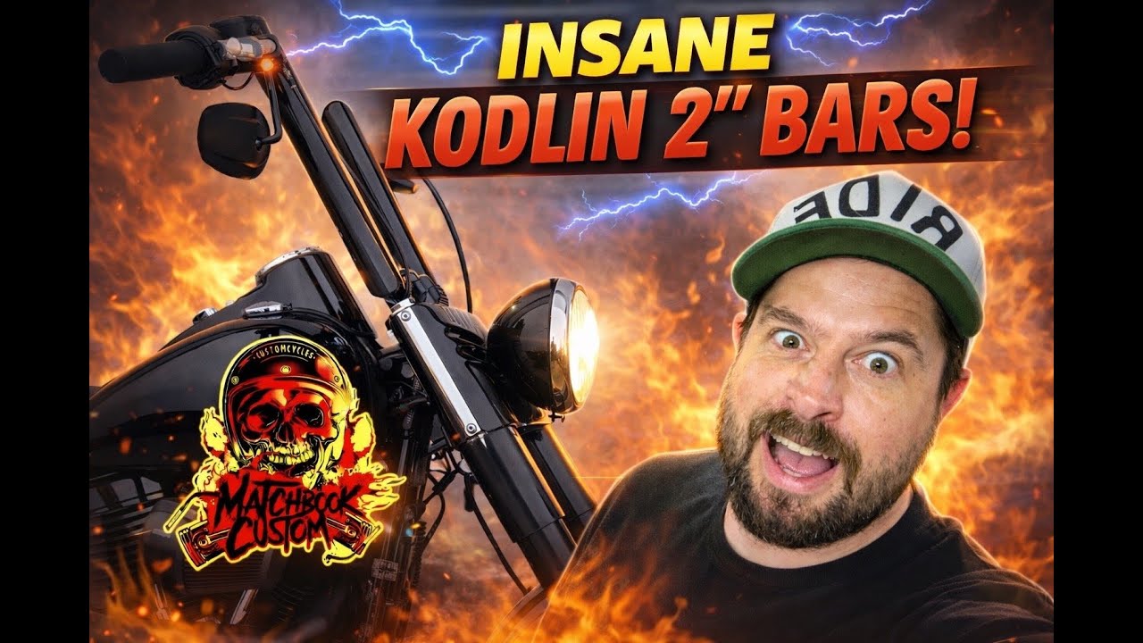 INSANE Transformation! Kodlin 2” Bars + Stage 1on this 2016 Softail Slim (Bassani & Vance & Hines)