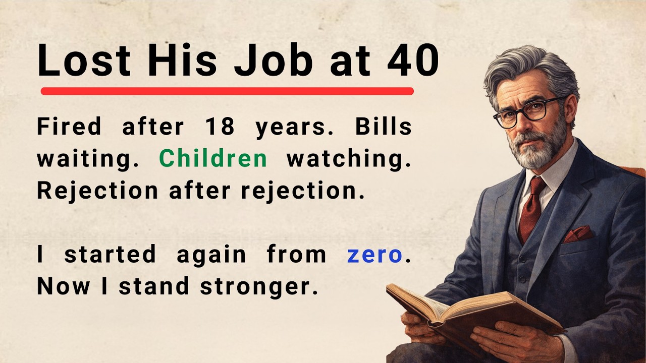 Lost His Job at 40… But Refused to Give Up 🔥| Learn English Through Story Level 2 ✅ | Audio Story