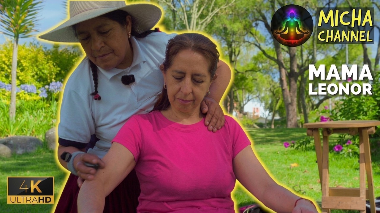 ASMR Full Body Massage and  Ancestral Limpia energy reset with stones and herbs