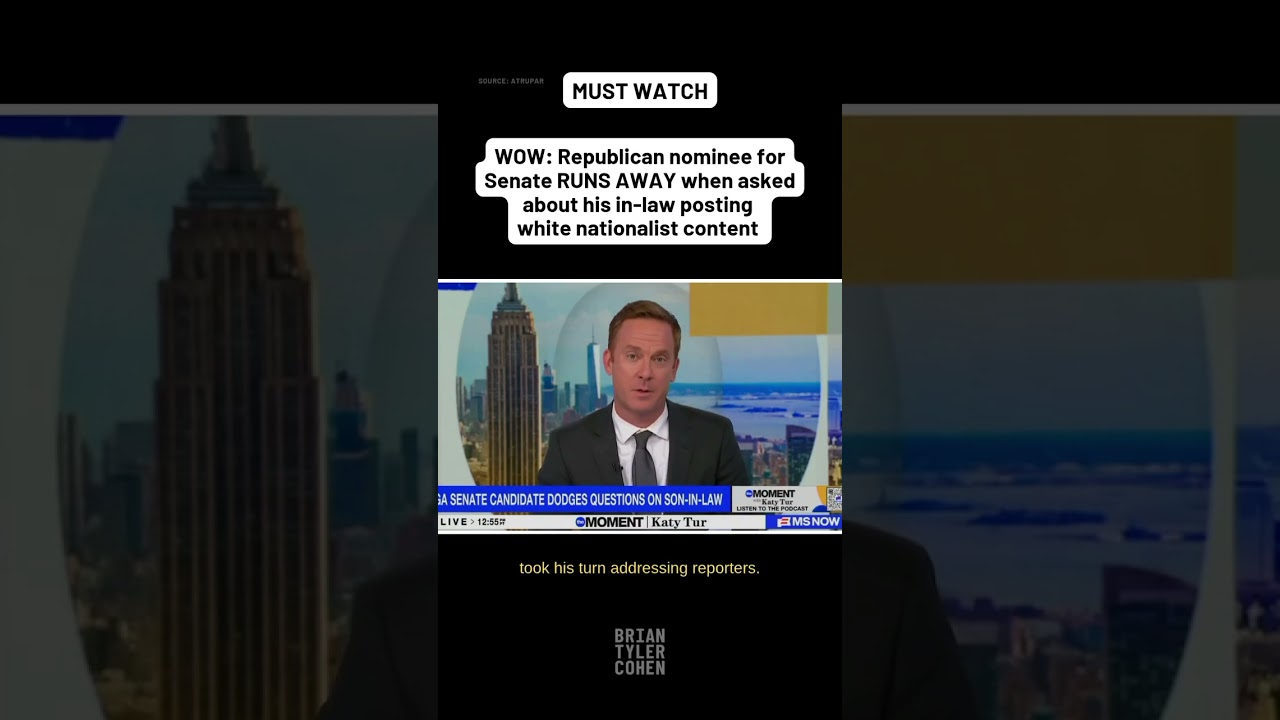 WOW: Republican RUNS AWAY when asked about in-law posting white nationalist content