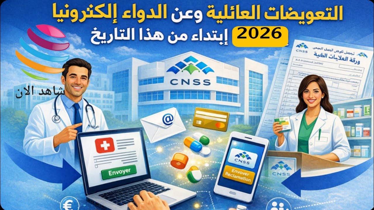 🚨خبر مهم للمؤمنين: طريقة جديدة في cnss لتعويض المرض والدواء. .. إلكترونيا ...