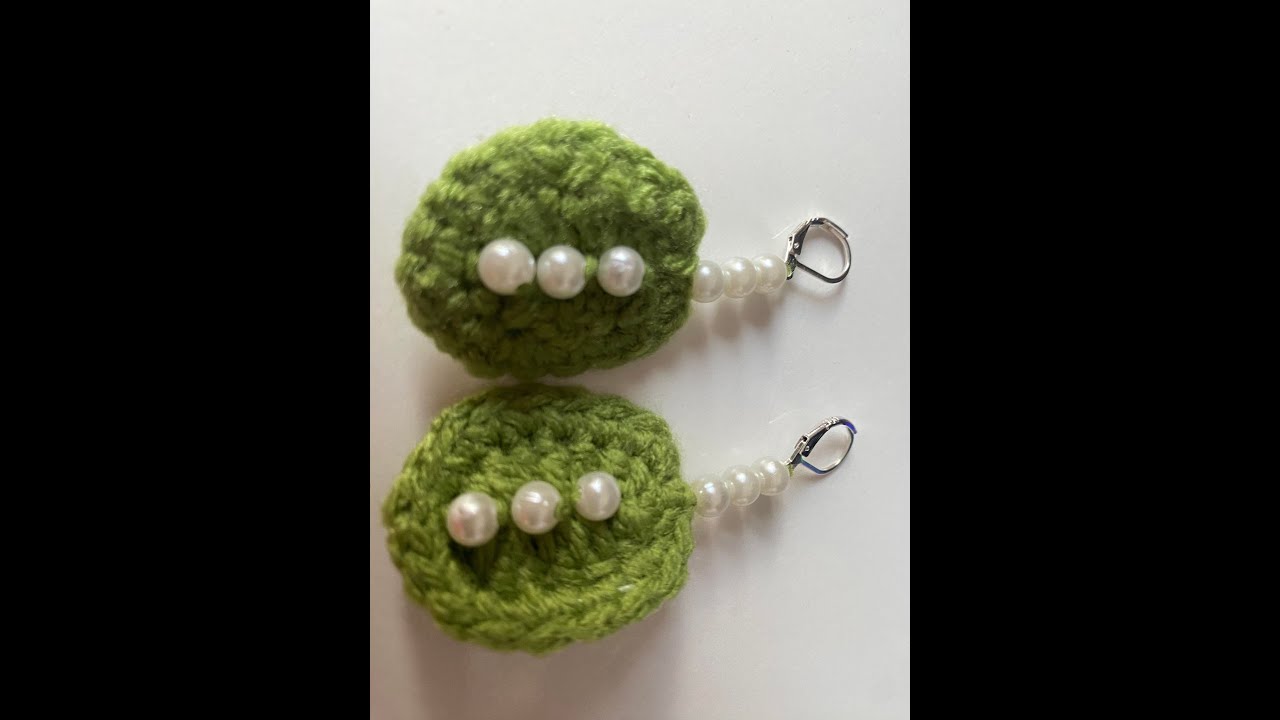 How to crochet oval earrings