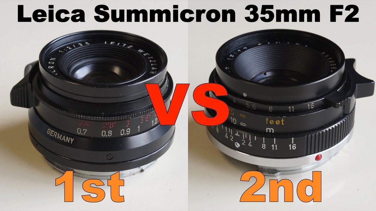 Leica Summicron ズミクロン 35mm F2  1st VS 2nd   HD 720p