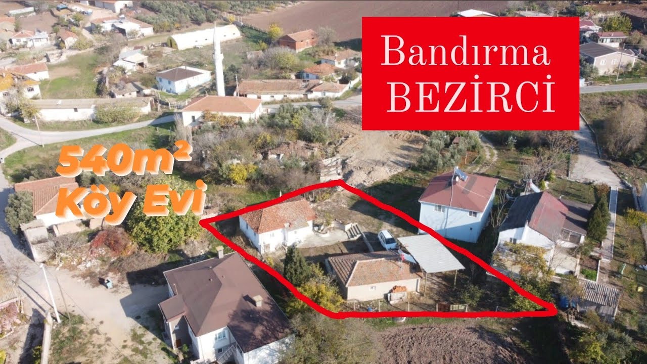 Satıştan Vazgeçildi! Bandırma BEZİRCİ 540m² #Satılık Köy Evi