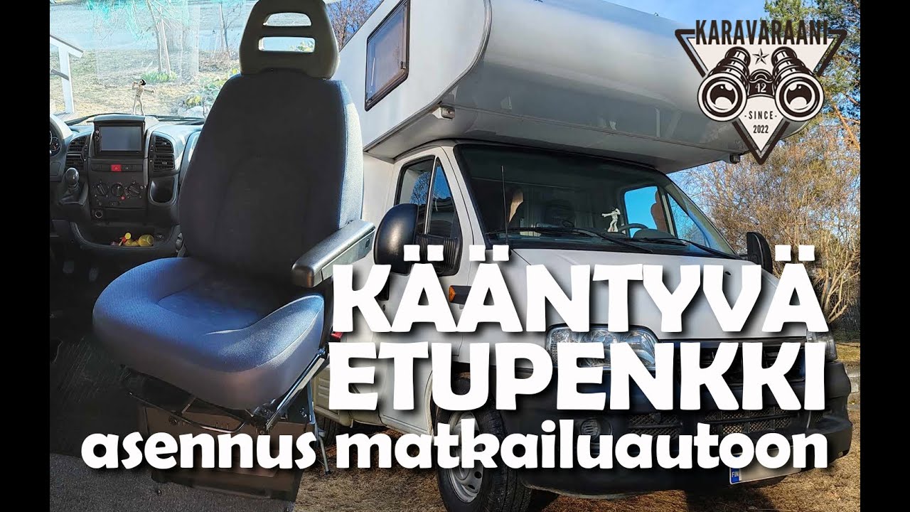 Kääntyvän etupenkin asennus matkailuautoon - Fiat Ducato