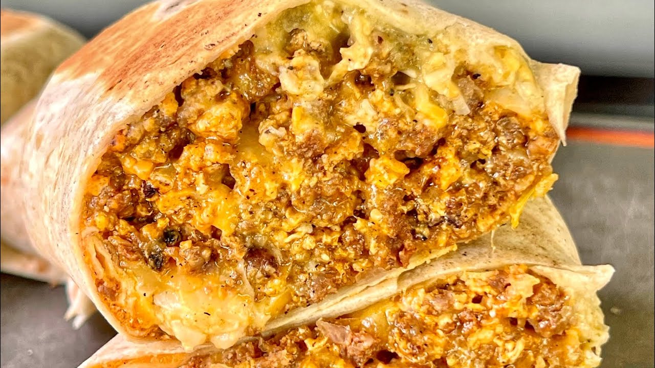 Chorizo Egg and Cheese Breakfast Burritos | Grill Nation