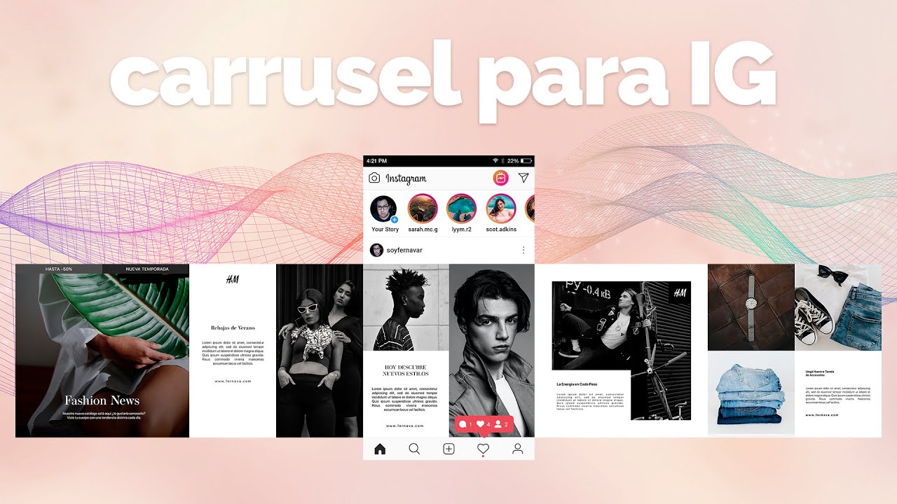 Cómo crear Carrusel Para IG con Photoshop