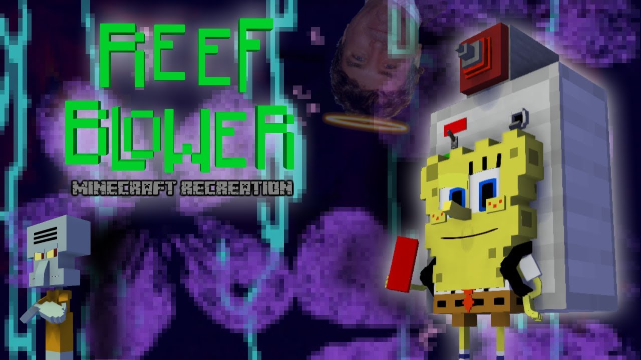 SpongeBob Reef Blower Minecraft recreation Tribute to Stephen Hillenburg
