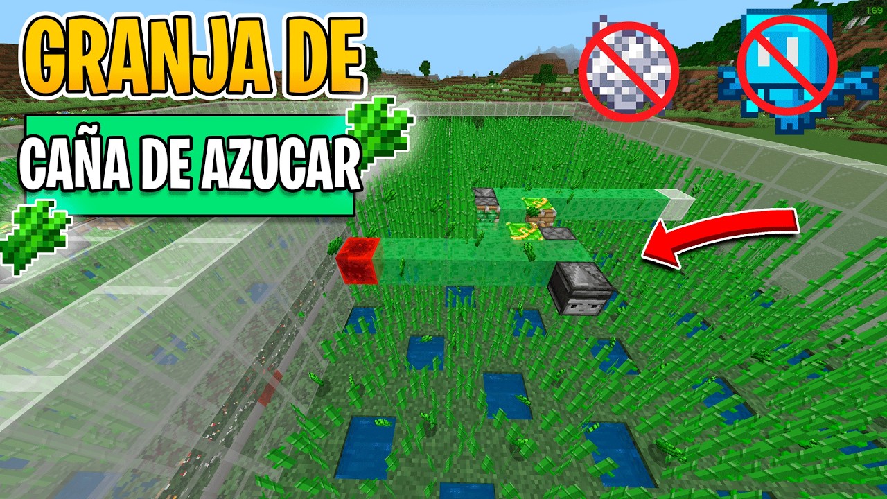 ✅La Mejor GRANJA De Caña de Azúcar Minecraft Bedrock