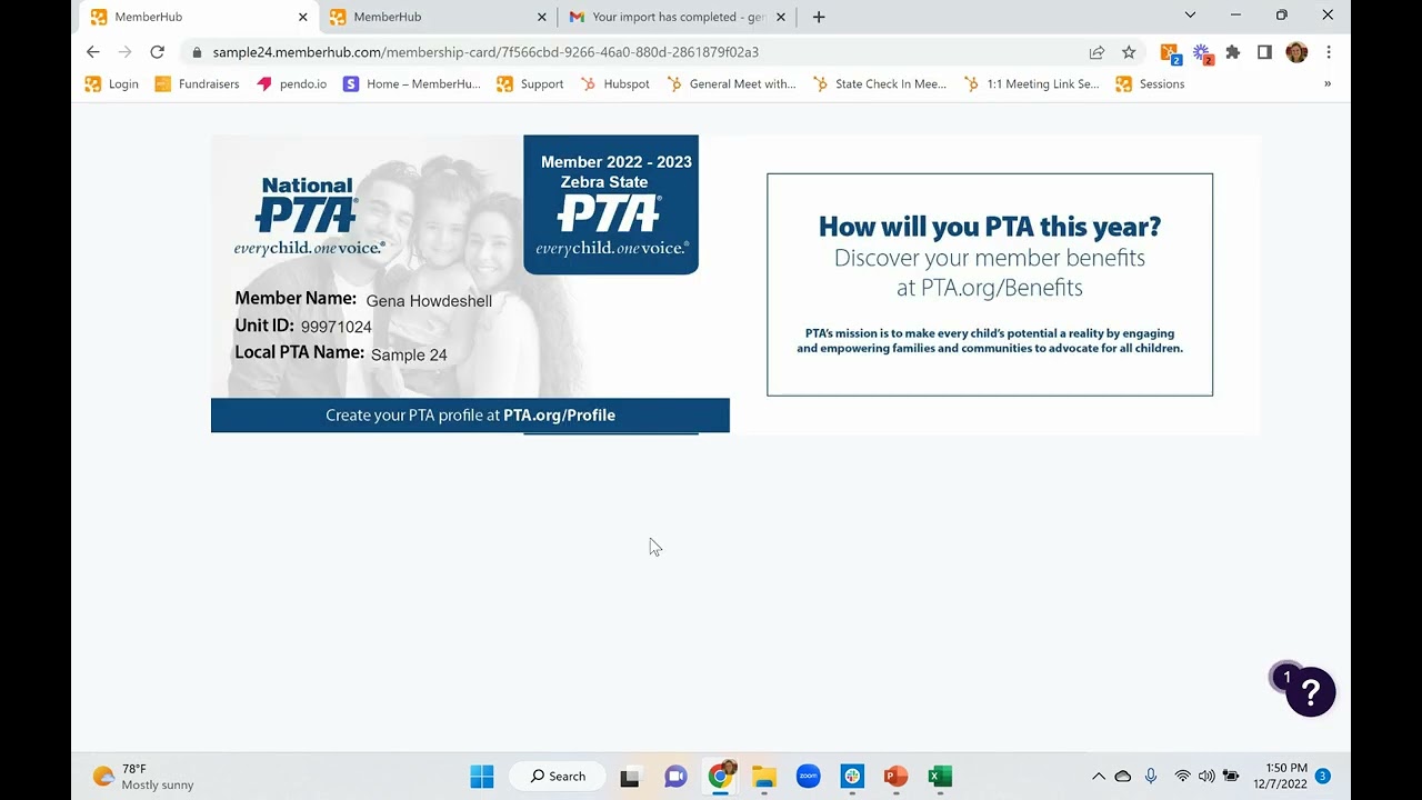 Printing and Emailing Membership Cards