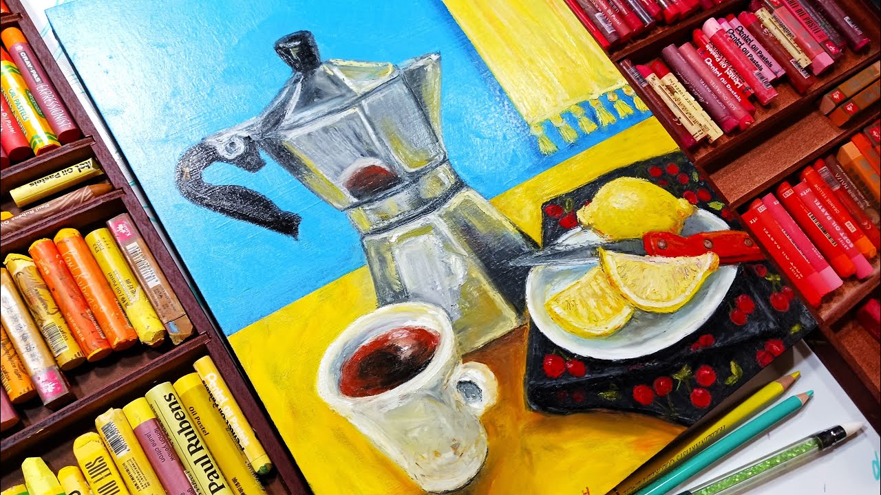 This Took 3 hours!?! Fun in the Flow Oil Pastel!