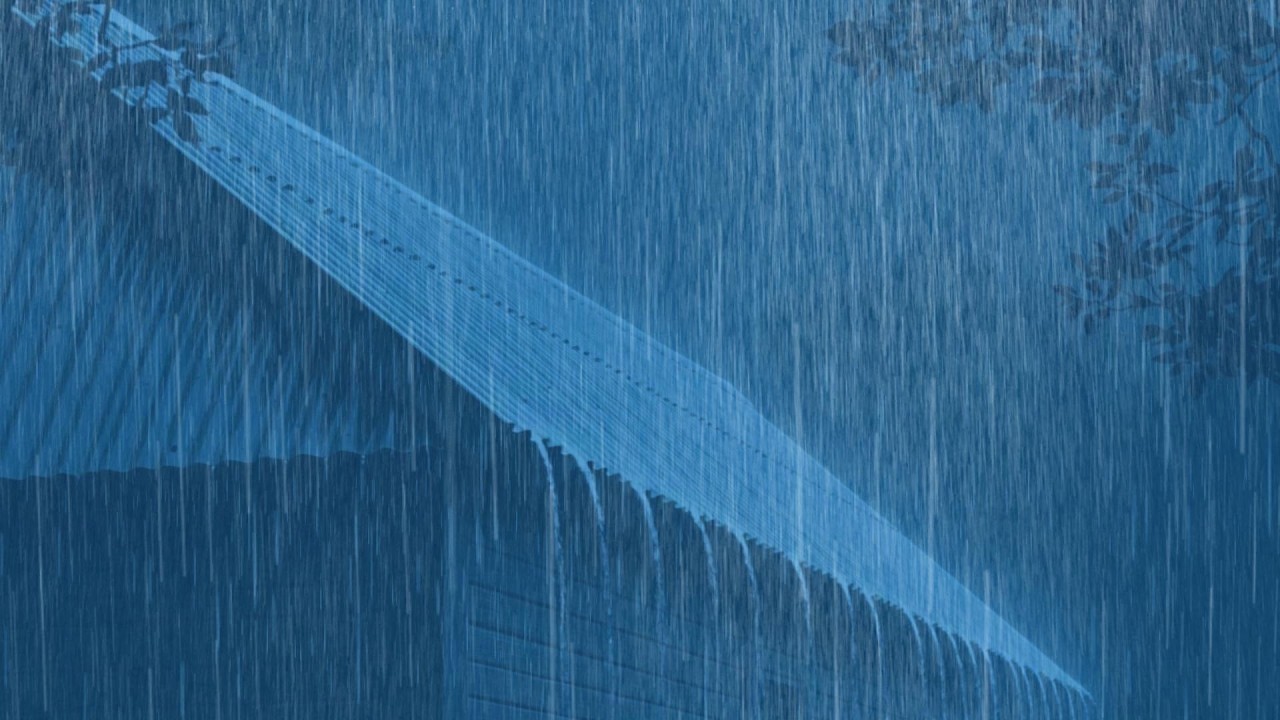 Heavy Rain Sounds on Tin Roof 🌧️ – Deep Sleep Rain That Stops Overthinking