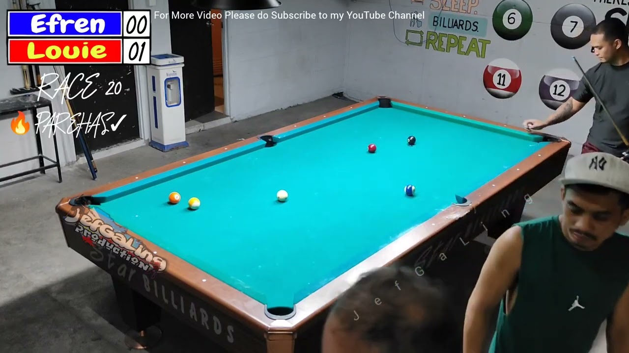 1|2 EFREN BATA REYES VS MARK LOUIE DAYRIT RACE 20 [PAREHAS] @AKI