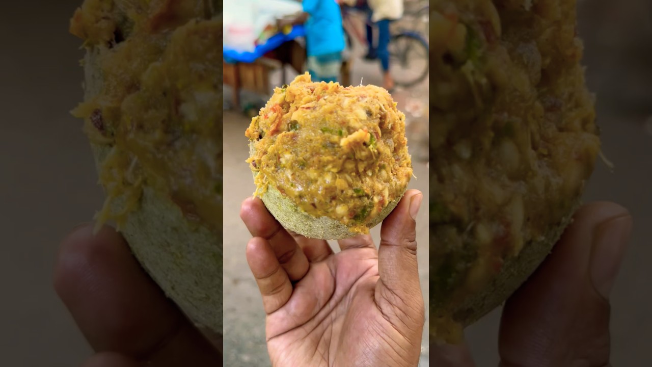Mouthwatering Masala wood Apple kod bel makha #shorts #streetfood
