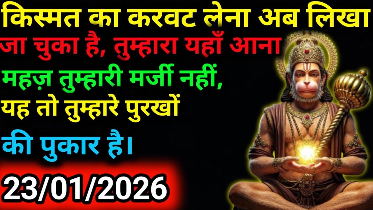 ✅23 जनवरी 2026 ka Hanuman Ji ka message || Today Hanuman sandesh || universe message
