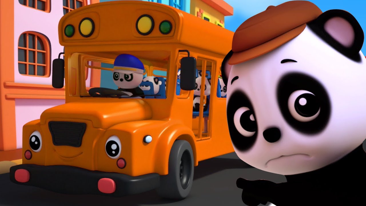 Roues sur le bus | Rimes pour bébés | Chanson enfantine | Baby Bao Panda Songs | Wheels On The Bus