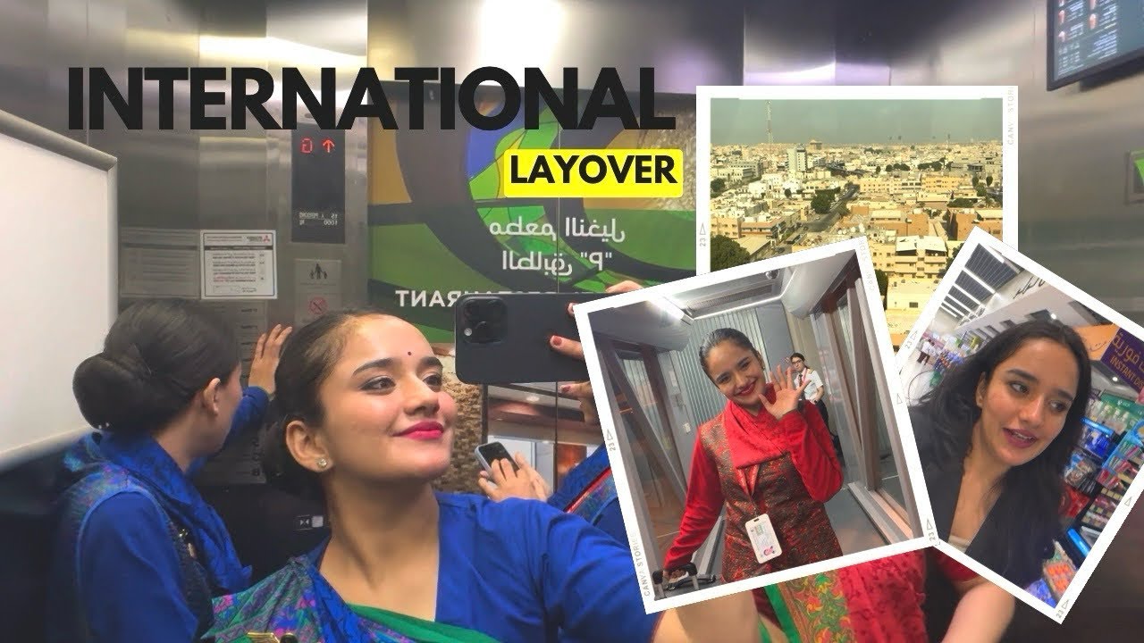 My 1st international Layover | Air India #flightattendant #airhostess #cabincrew