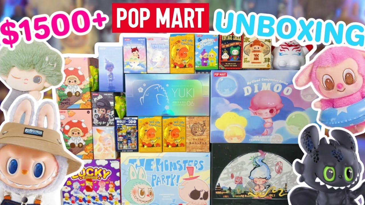 $1500+ POPMART UNBOXING *♡* OVERSEAS EXCLUSIVES AND SO MUCH MORE!!