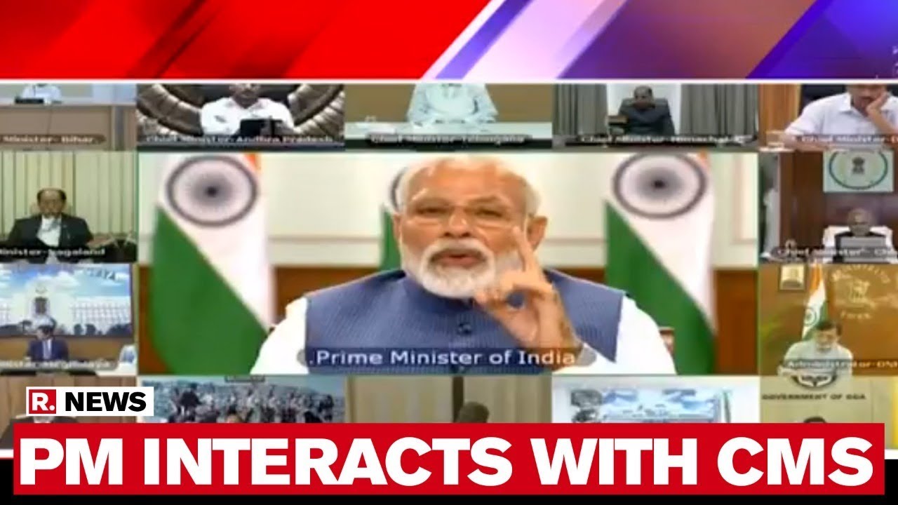 PM Modi Holds Video Conference With State CMs On Coronavirus