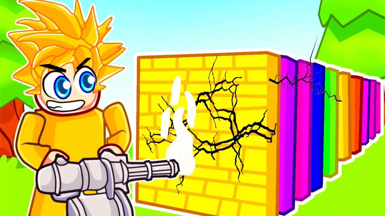 ich PRANKE ihn MIT BESTER WAFFE in WAND schießen ROBLOX