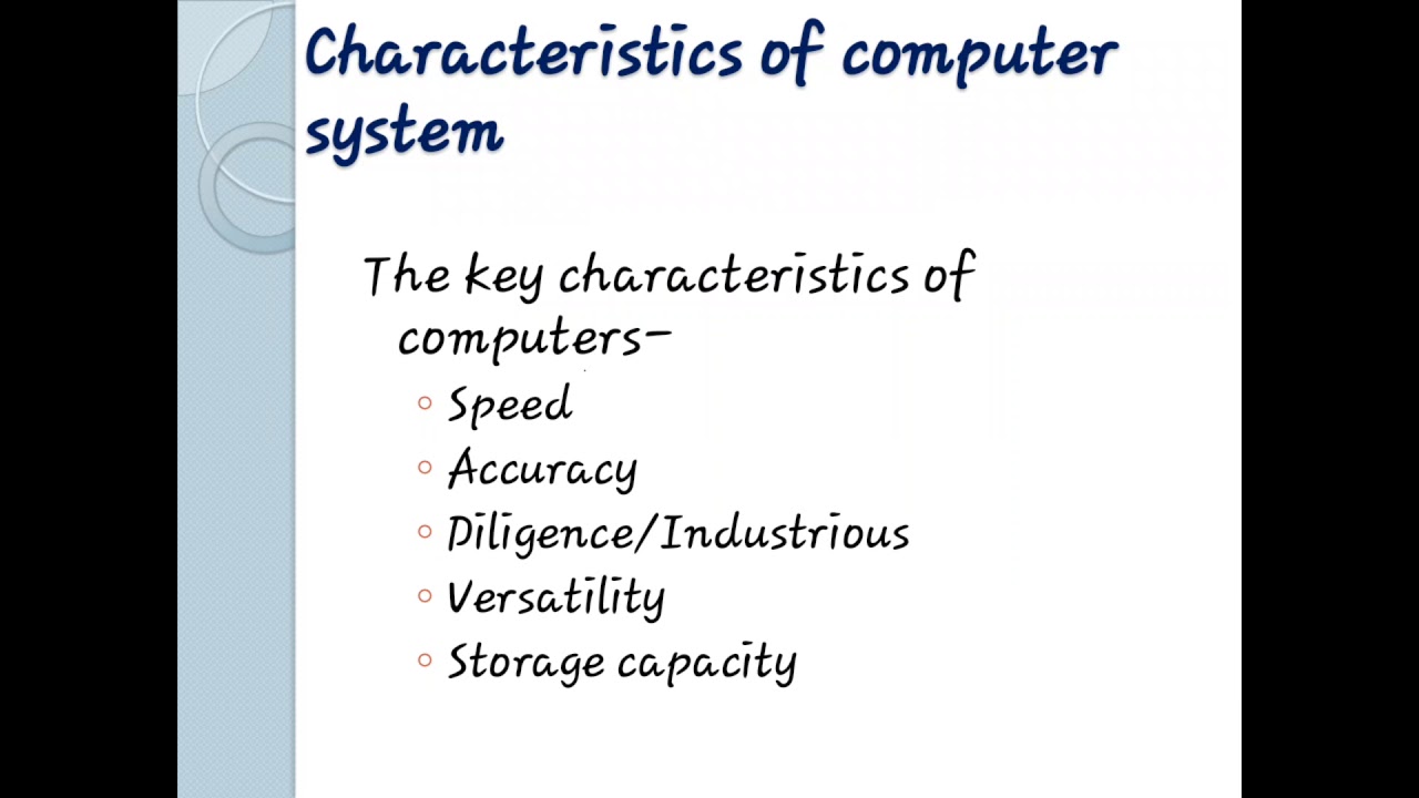 #Lecture 4 : Chapter 1 - CCC in Mizo ( Characteristic & Components of Computer  System)