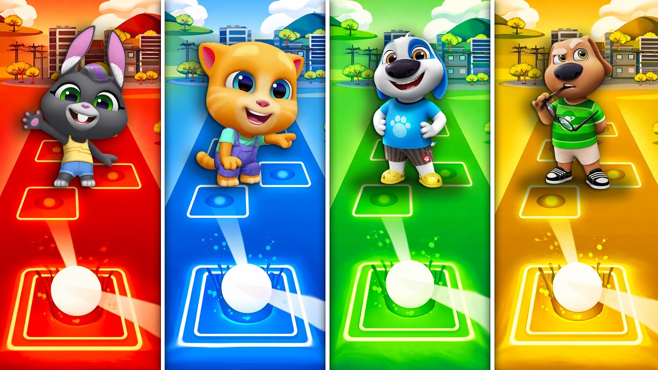 Talking Tom & Friends 🎶 Tiles Hop EDM Rush