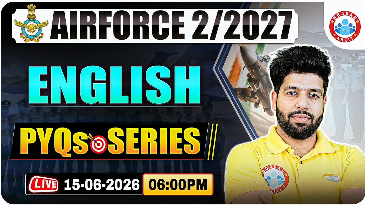 Airforce 2 2027 English Class | Airforce PYQ Series | Agniveer Airforce English PYQ By Anuj Sir