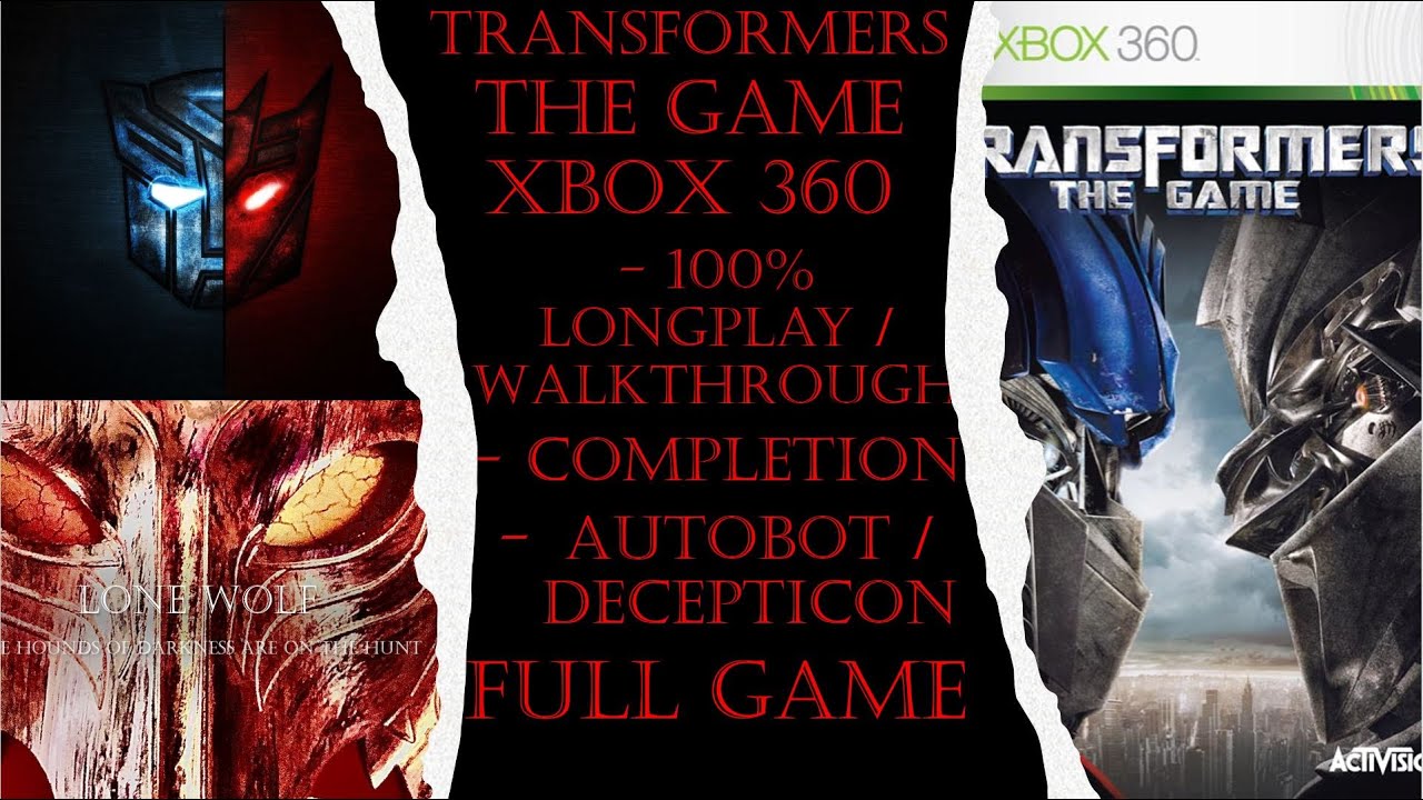 Transformers The Game Xbox 360 (Completion) Full Game 100% Walkthrough (No Commentary)