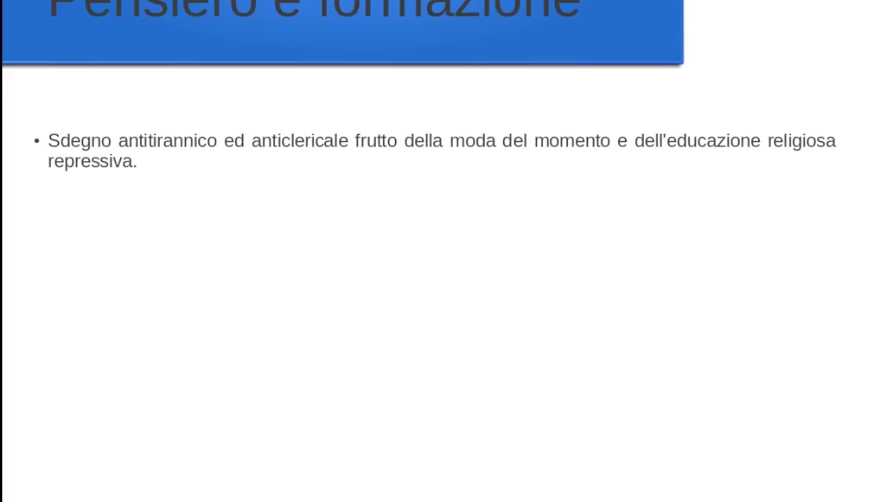 Manzoni:pensiero e poetica