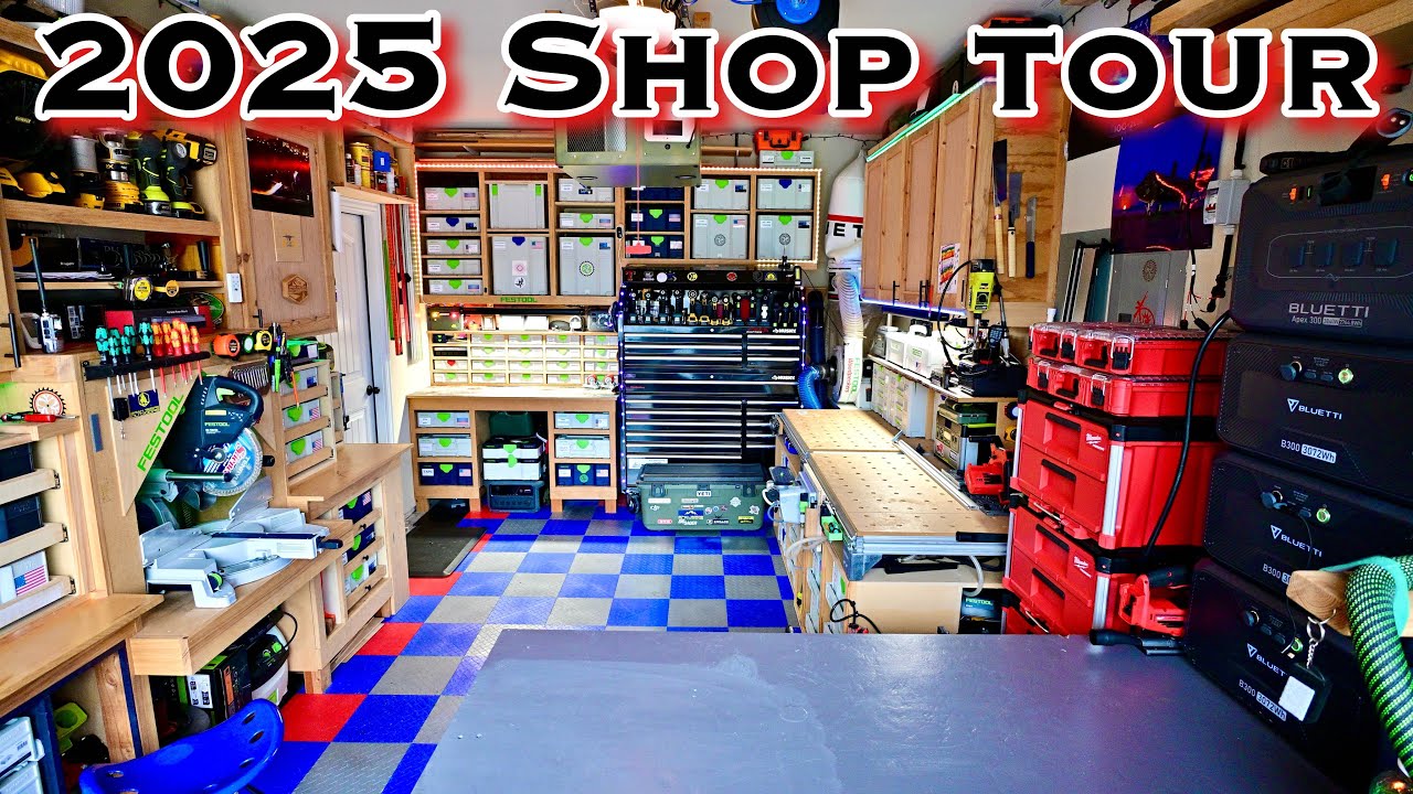 Home shop tour - single car garage.  How it ALL started!