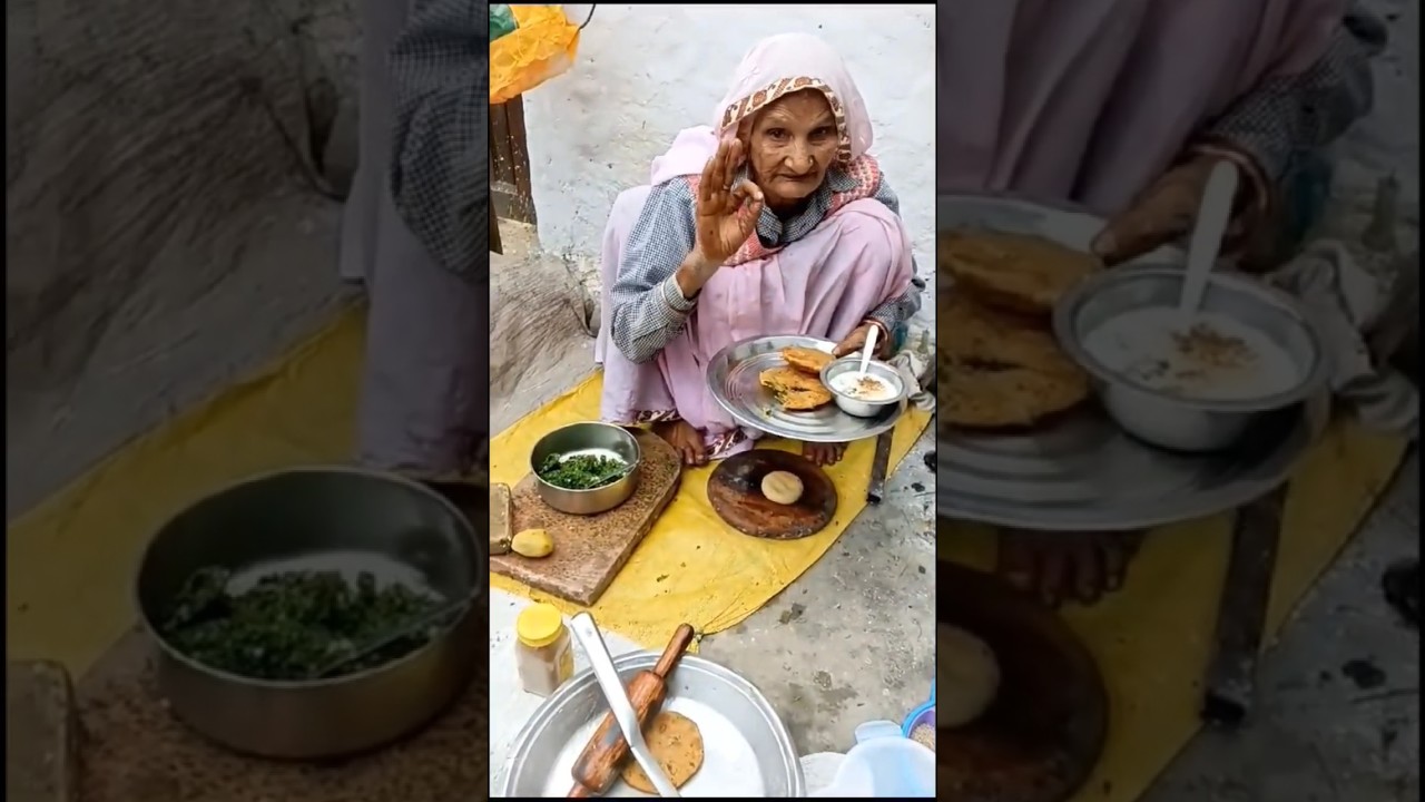 देसी दादी की आलू बथवे की कचोरी l Desi dadi ki aloo bathua ki kachori #villagemorningroutine