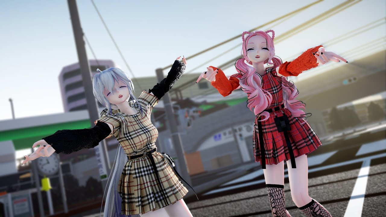 【MMD】　『愛包ダンスホール』 [TDA]  Haku/Luka