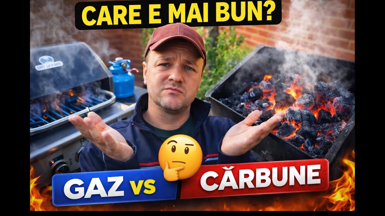 🔥 Grătar pe GAZ sau pe CĂRBUNE? 🤔